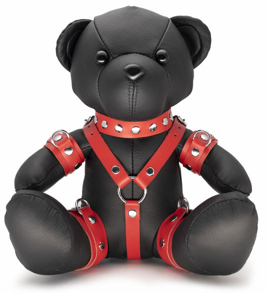 Ours en cuir EDDY The BDSM Teddy Bear Rouge + Boite