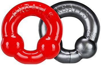 Pack Cockrings Ultraballs Oxballs Gris - Rouge