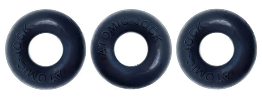 Pack de 3 Cockrings Do-Nut 1 20 mm Noirs