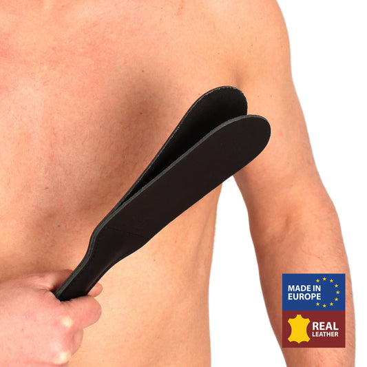Paddle en cuir double - 31cm X 7cm