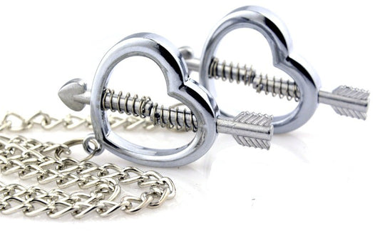 Pinces pour les tétons Cupid Heart