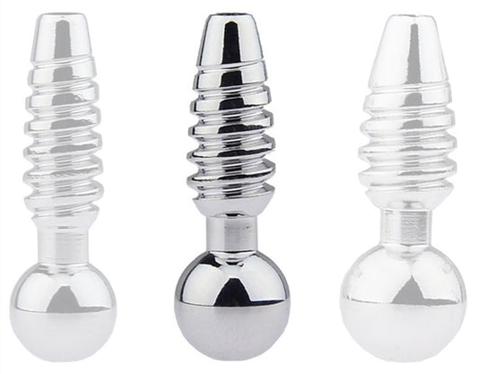 Plug pénis percé Screw M 2.5cm - Diamètre 9mm