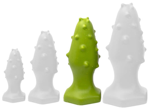 Plug silicone Monster Spike L 14 x 5.5cm Vert