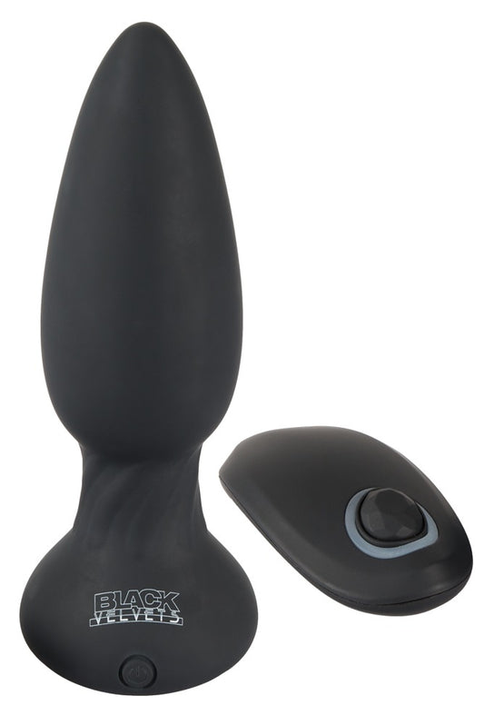 Plug vibrant Rimmer Velvet 11 x 4.2 cm Noir