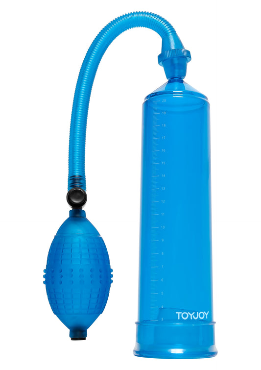 Pompe à pénis PowerPump 20 x 5.3cm Bleue