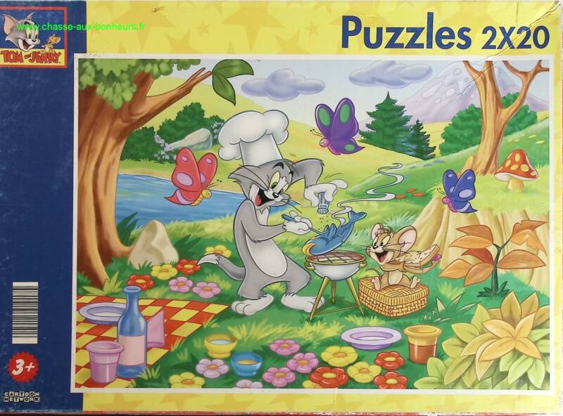Puzzle 2x20 pièces - Tom & Jerry - jeu de société