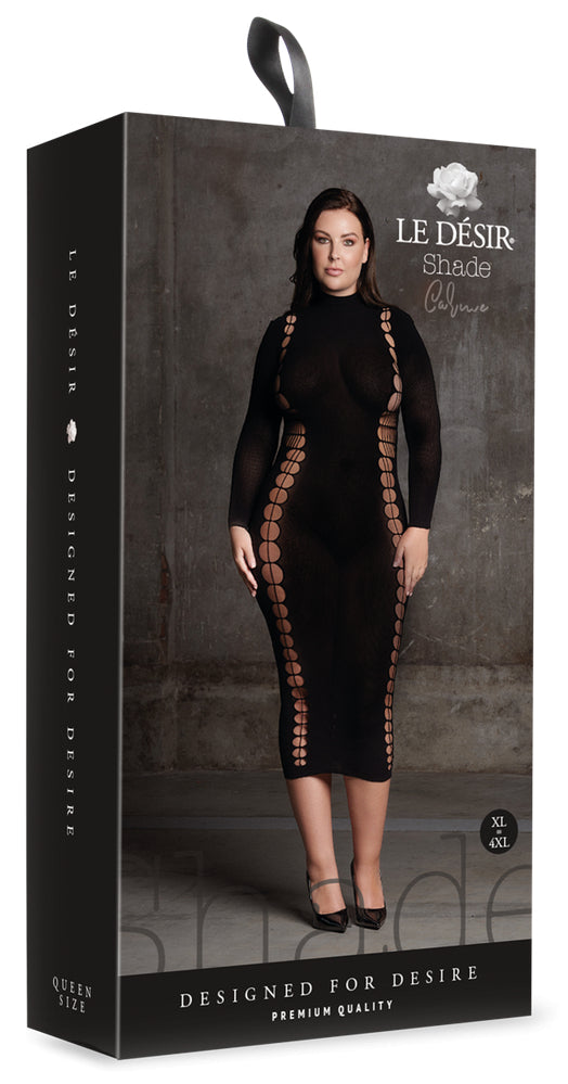 Robe Longue à Col Roulé Grande taille Carme Noir