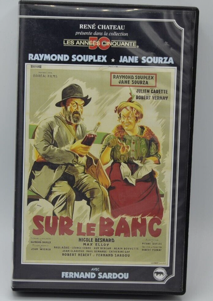 cassette vidéo vhs K7 - sur le banc Raymond Souplex