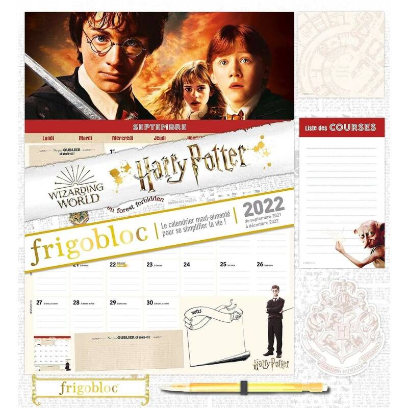 Frigobloc Harry Potter - Le calendrier maxi-aimanté pour se simplifier la vie !