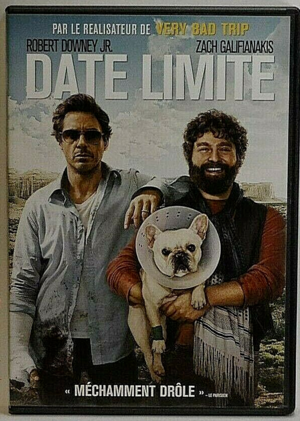 dvd - date limite - Robert Downey Jr - comédie