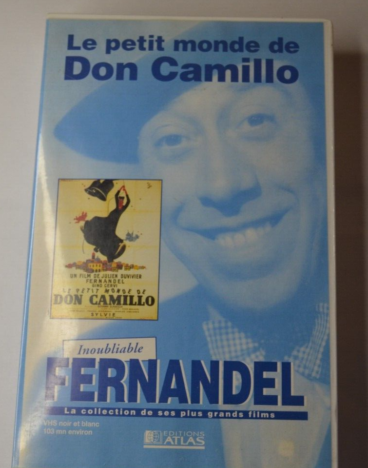 cassette vidéo vhs K7 - Le petit monde de Don Camillo Fernandel