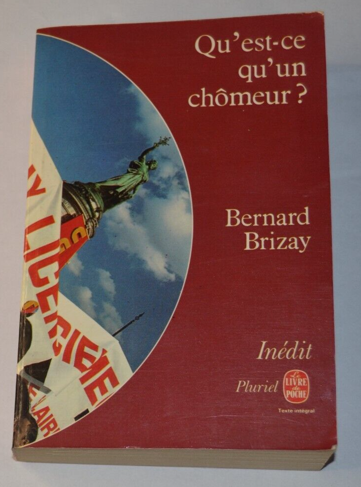 Qu'est-ce qu'un chomeur ? Bernard Brizay - livre