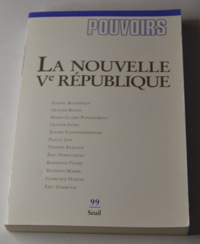 La nouvelle Ve République - Pouvoirs - livre