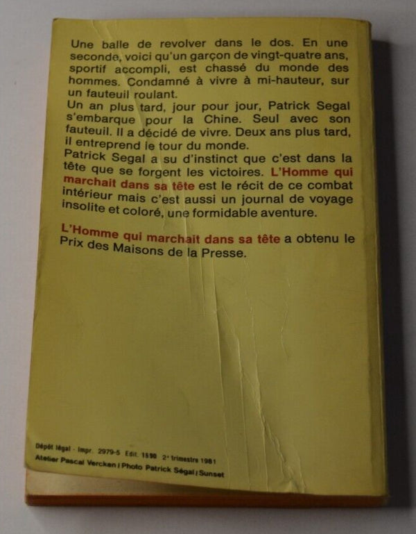 L'homme qui marchait dans sa tête - Patrick Segal - livre