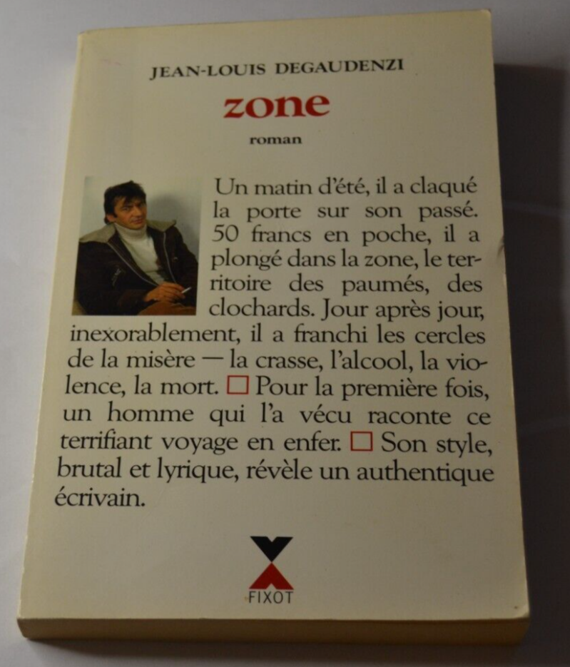 Zone - Jean-Louis Degaudenzi - livre
