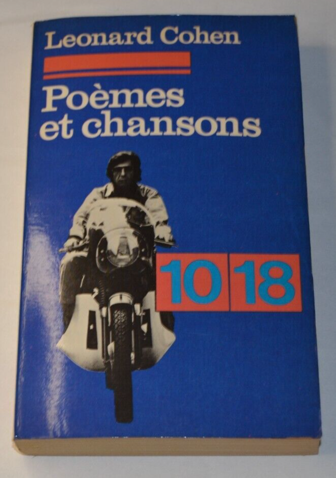 Poèmes et chansons - Léonard Cohen - livre anglais et français