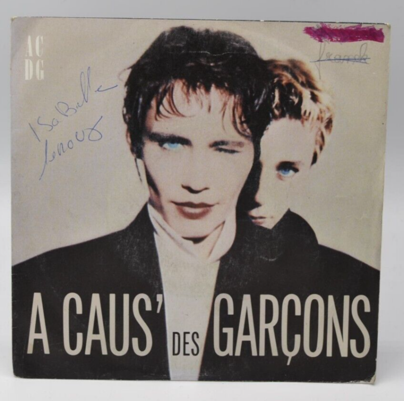 disque vinyle 45 tours - a caus' des garçons