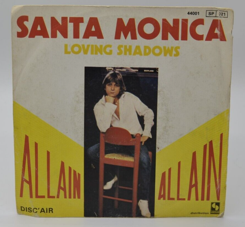 disque vinyle 45 tours - santa monica allain
