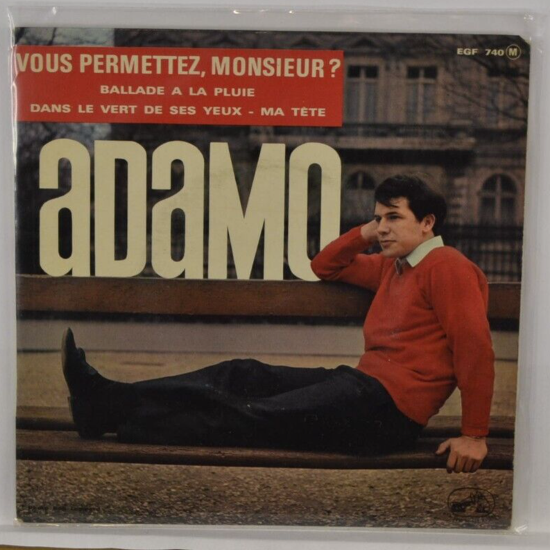 disque vinyle 45 tours - vous permettez monsieur adamo