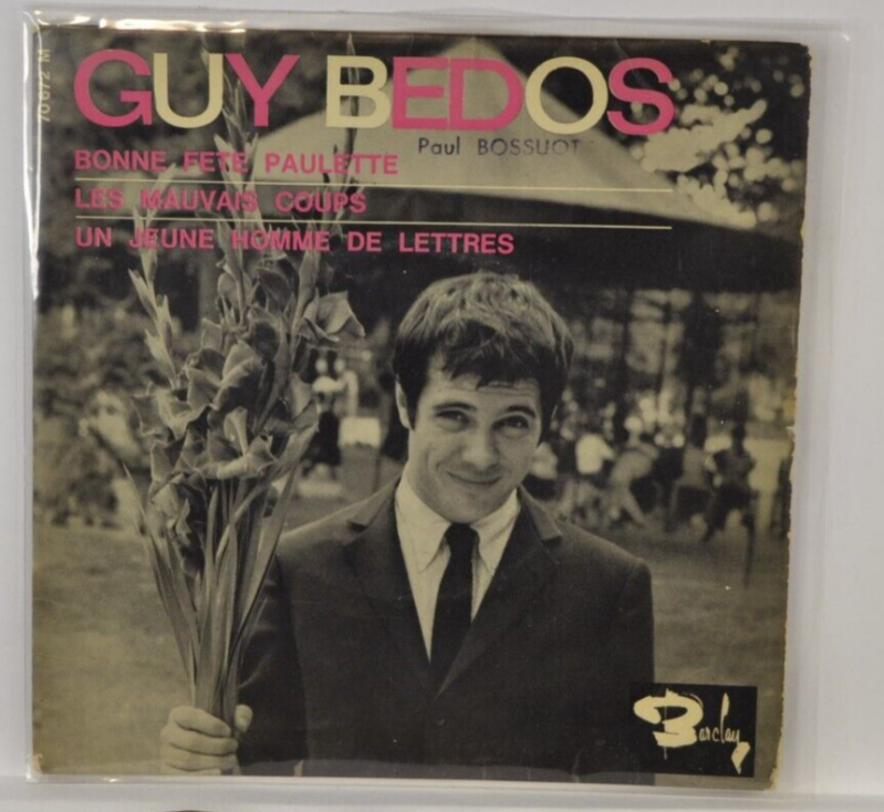 disque vinyle 45 tours - bonne fête paulette guy bedos