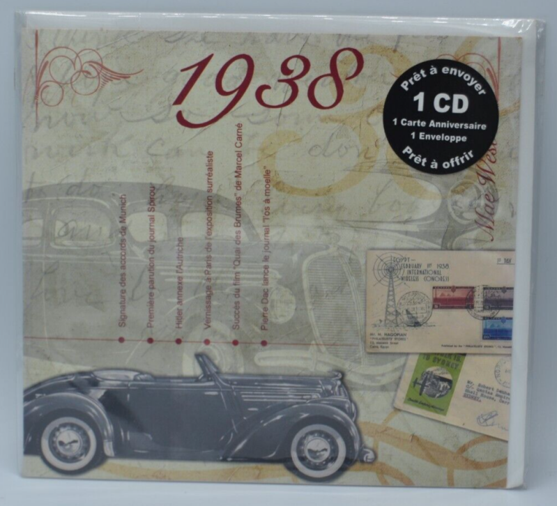 20 Original Recordings - 1938 cd date anniversaire prêt à envoyer - cd