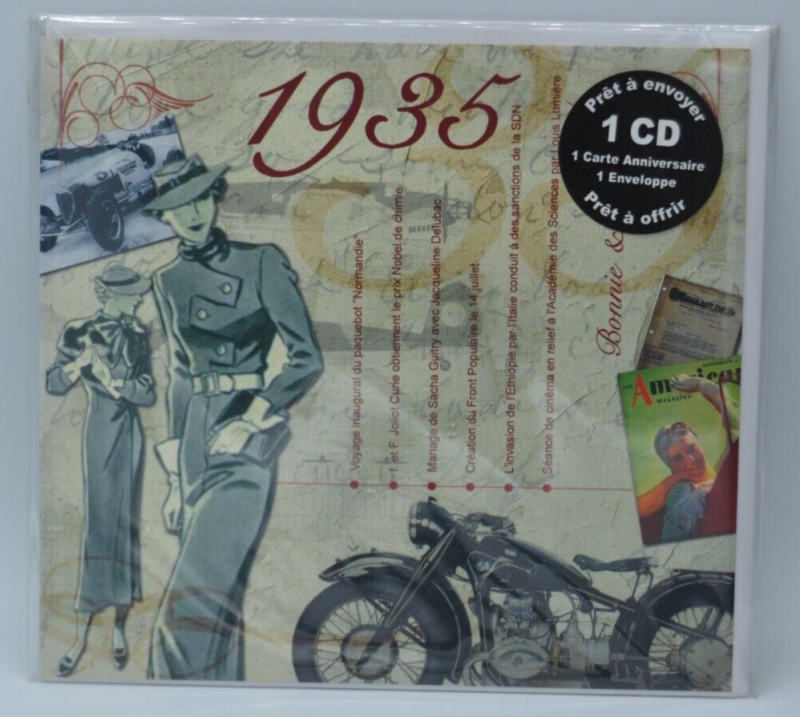 20 Original Recordings - 1935 cd date anniversaire prêt à envoyer - cd