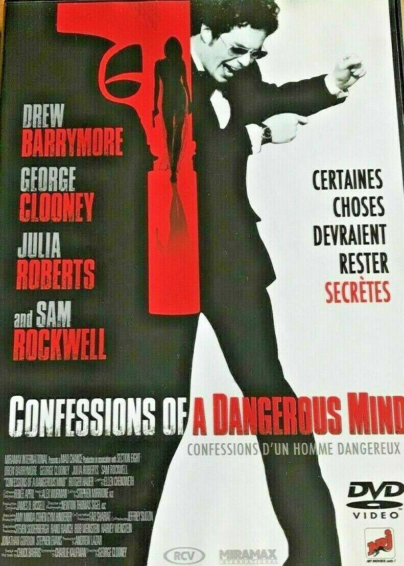 dvd - confessions of a dangerous mind - Drew Barrymore - George Clooney - Julia Roberts - Drame - Thriller