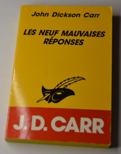 Les neuf mauvaises réponses - John Dickson Carr - livre