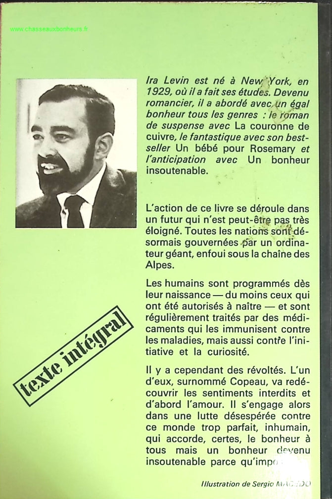 Un bonheur insoutenable - Ira Levin - livre