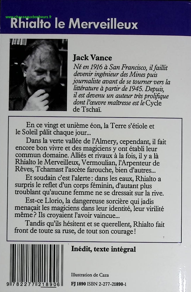 Rhialto le Merveilleux - Jack Vance - livre