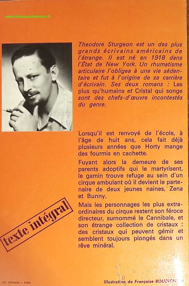 Cristal qui songe - Théodore Sturgeon - livre