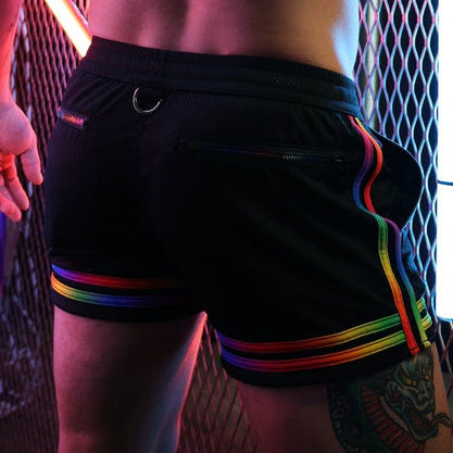 Short Pure Pride Noir-Rainbow