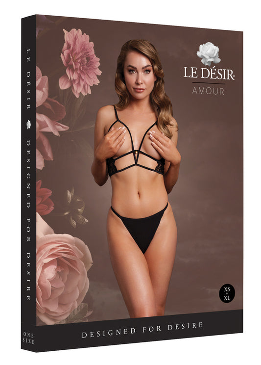 Soutien-gorge Triangle Ouvert Charma Noir