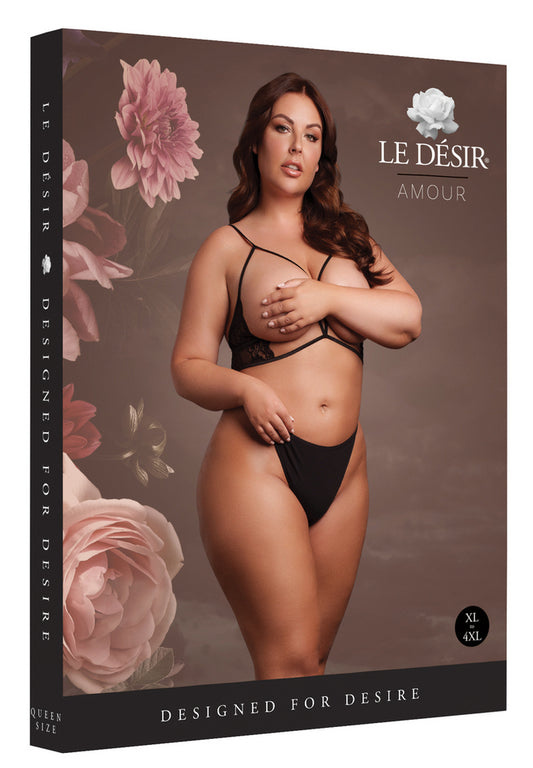 Soutien-gorge Triangle Ouvert Grande Taille Charma Noir