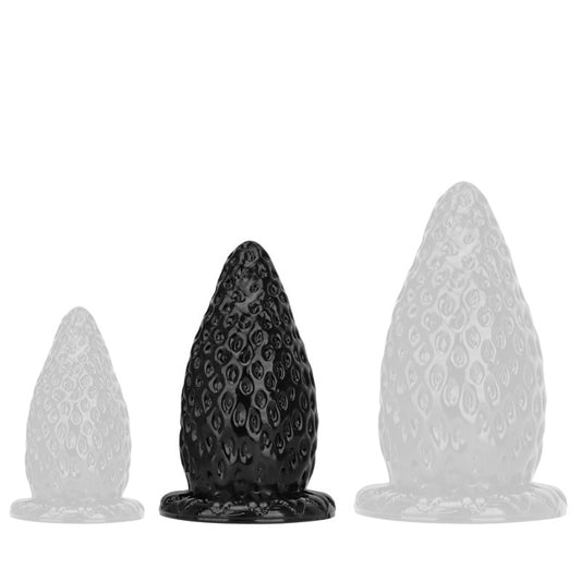 Plug Fraise M 18 x 9 cm Noir