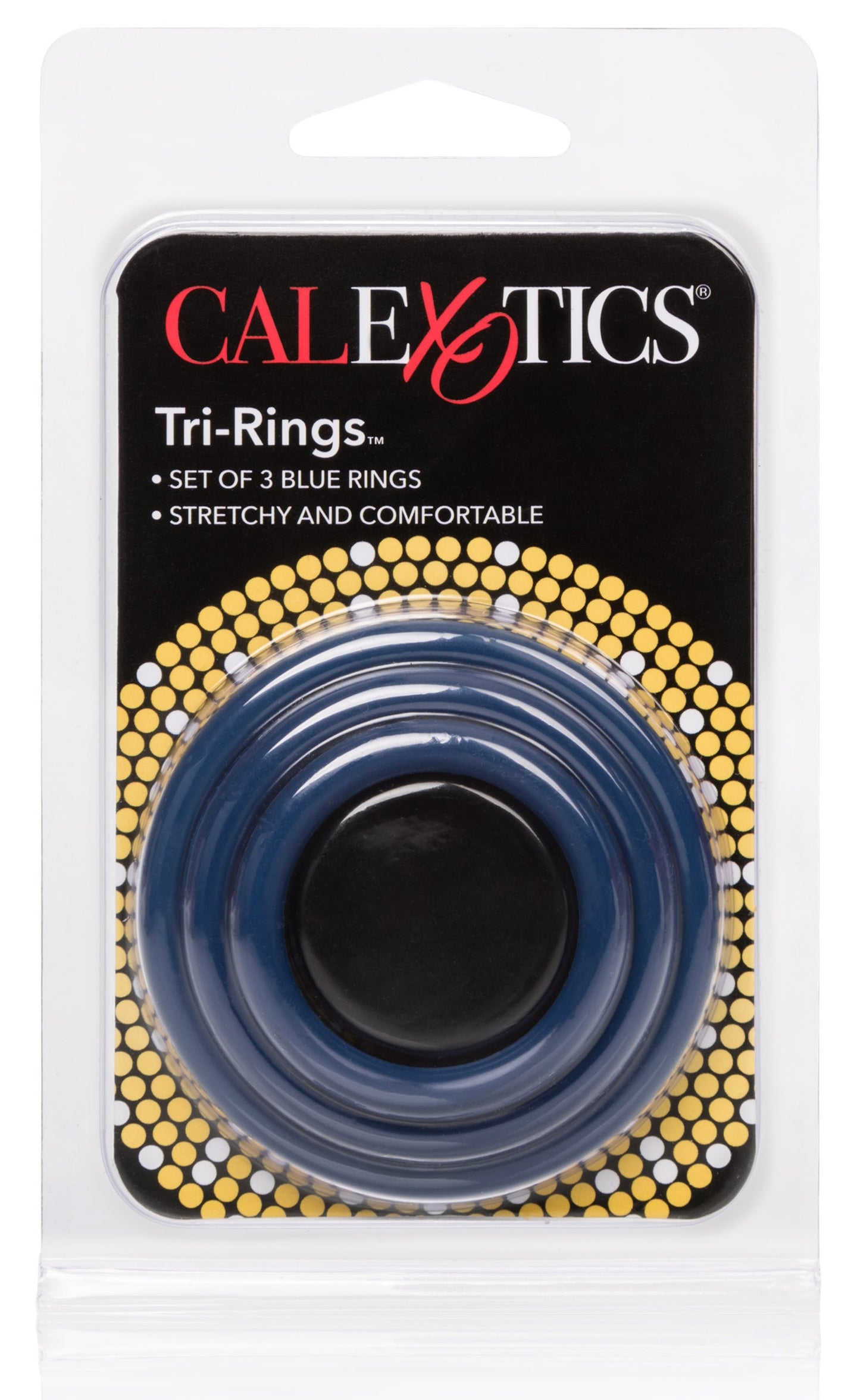 Tri-Rings Cockring Bleu