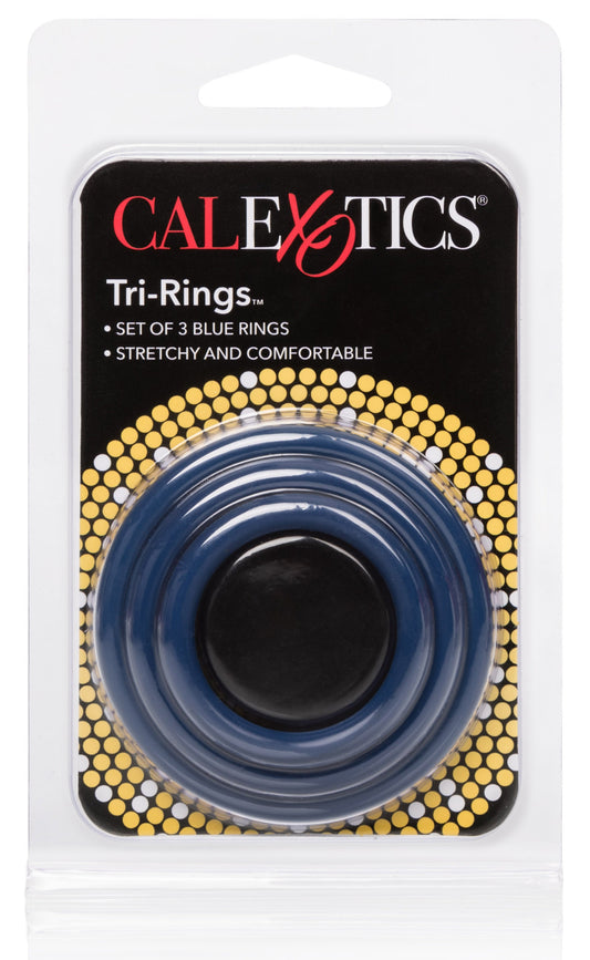 Tri-Rings Cockring Bleu