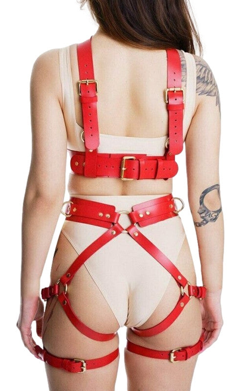 Harnais Entier Deliah Rouge